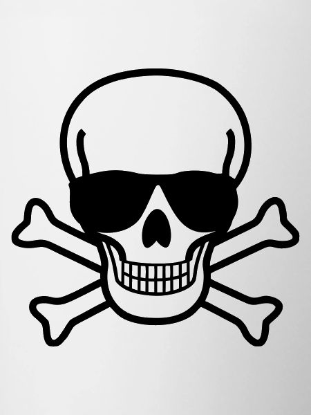 Skull with Sunglasses - Crâne