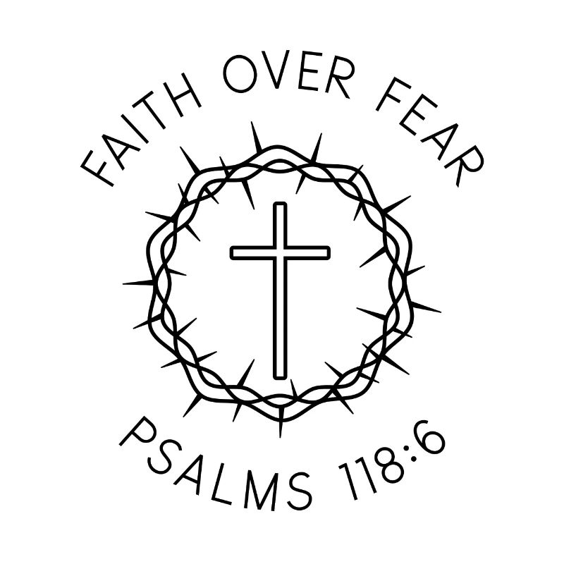 Glaube über Angst - Christliche Geschenkidee