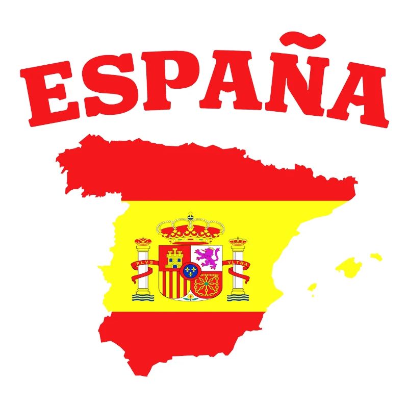 Espagne Espana Drapeau géographique