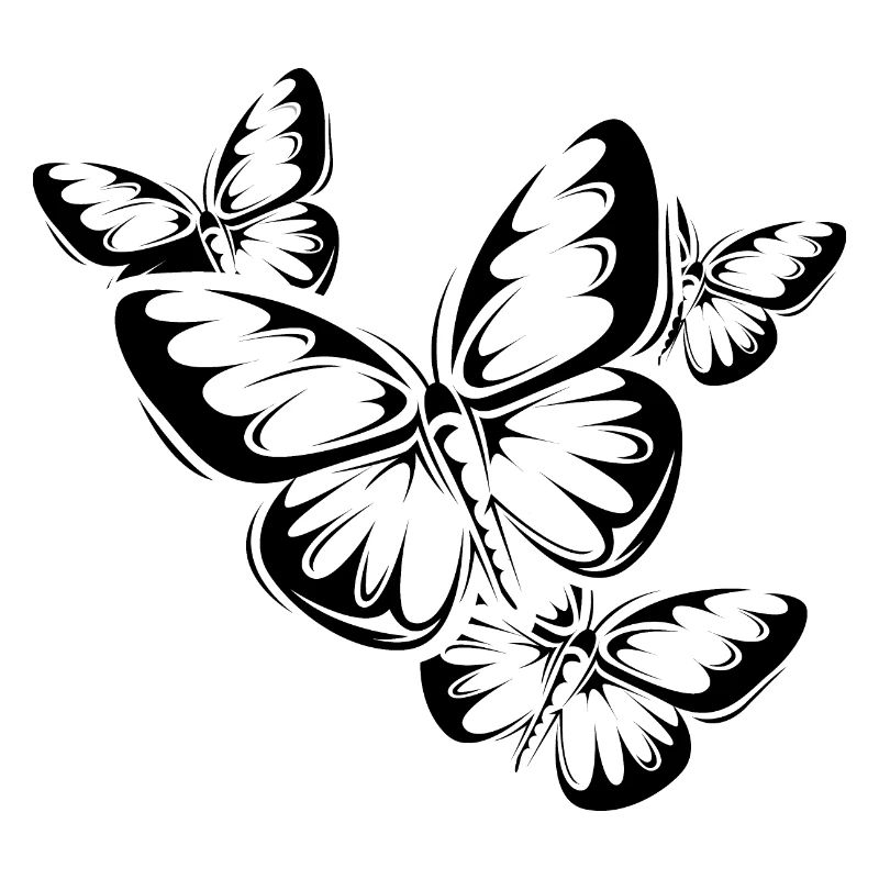 Illustration d’icône de la nature de vol de papillon
