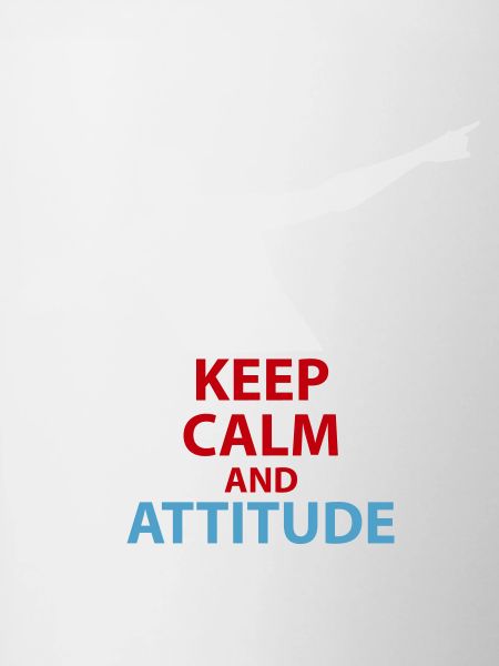 Calm and Attitude Silhouette