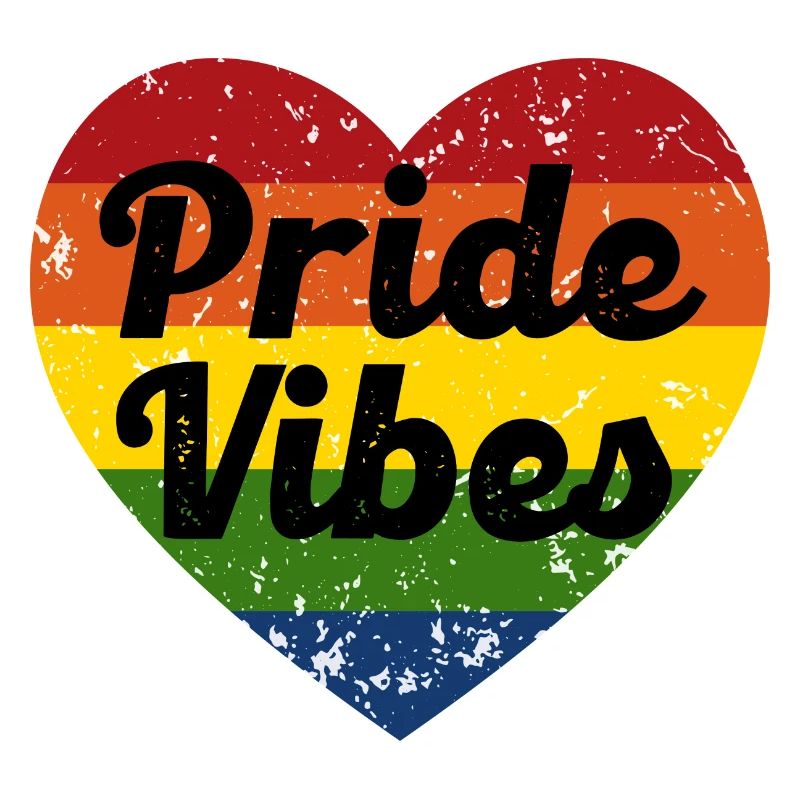 Pride Vibes Heart Design