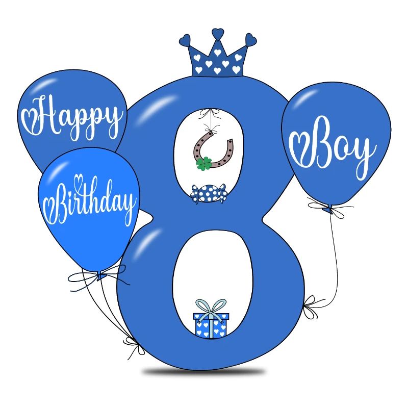 8 Ballon garçon d’anniversaire
