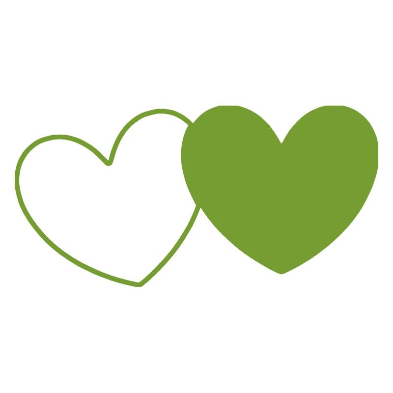 green heart green hearts couples gift