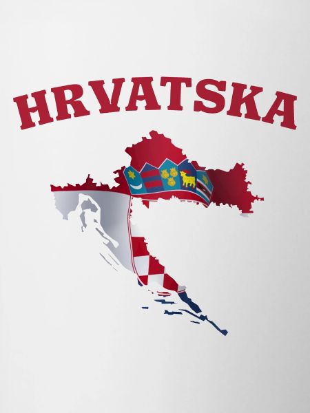 Croatia Flag Map