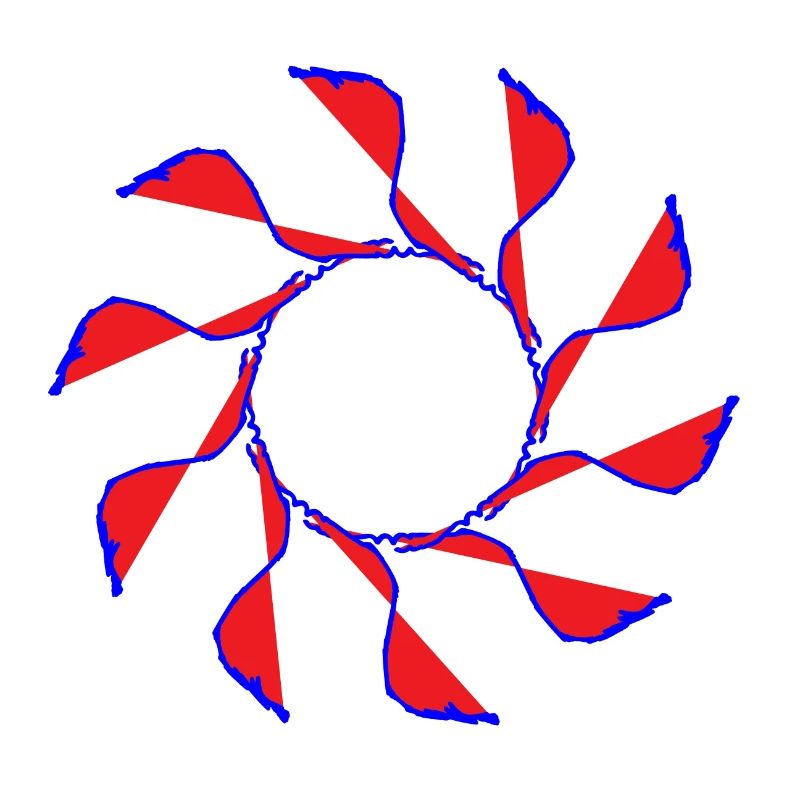 Pinwheel, Flower, Random Pattern Gyroscopic