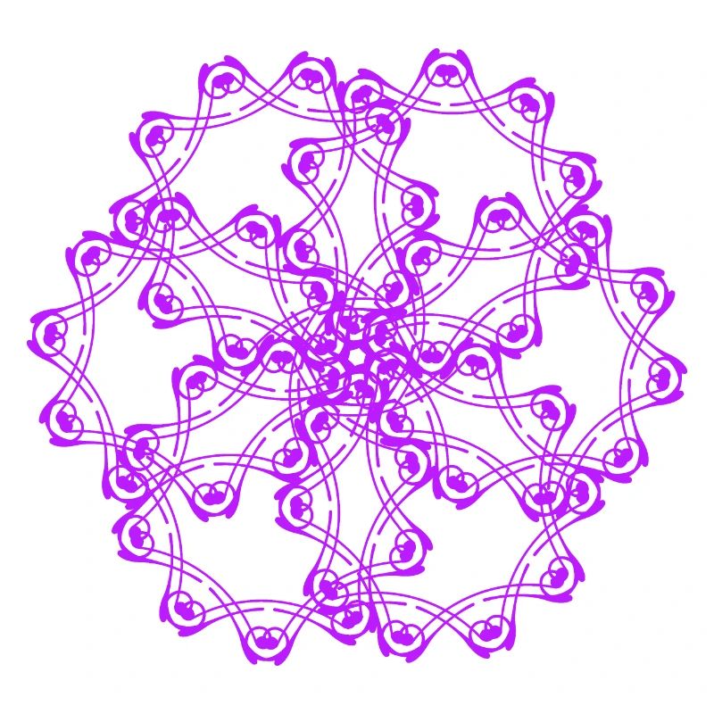 Random patterns circled