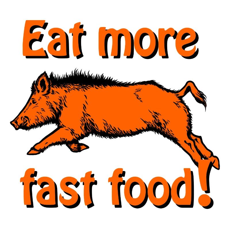 Transfuges dans le saut - Mangez plus de fast-food