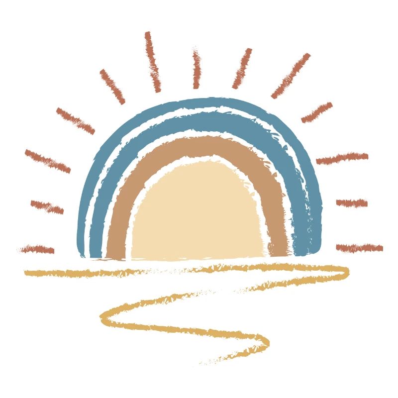 Pastellfarbener Sonnenaufgangsbogen