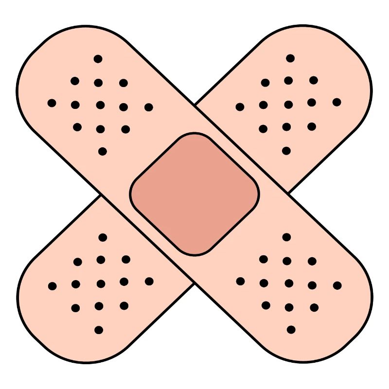 Symbole de blessure par bandage