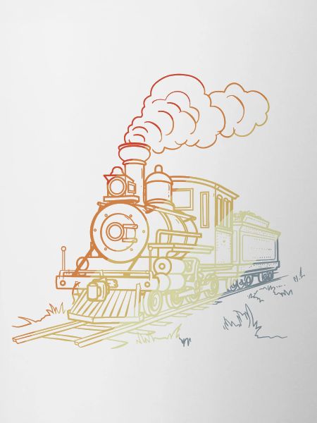 Railway Line Art