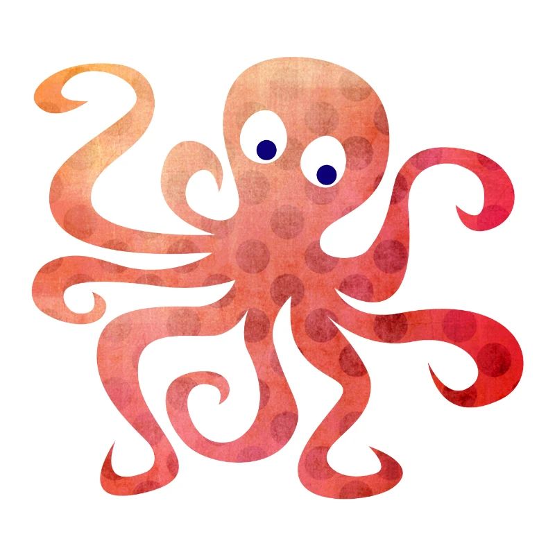 Octopus Dots Squid Tentacule Bande dessinée