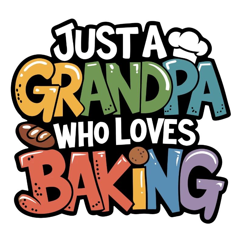 Papi est boulanger, notre papy aime cuisiner