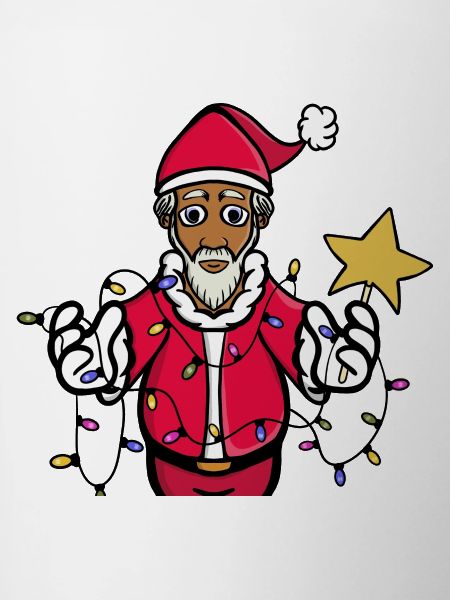 A bright Santa Claus