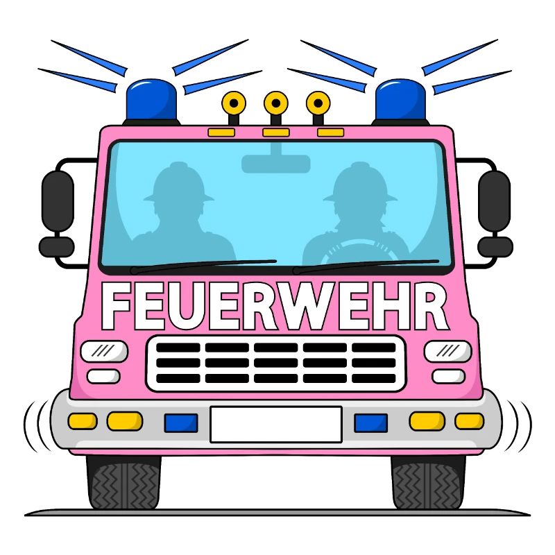 Fire engine in pink
