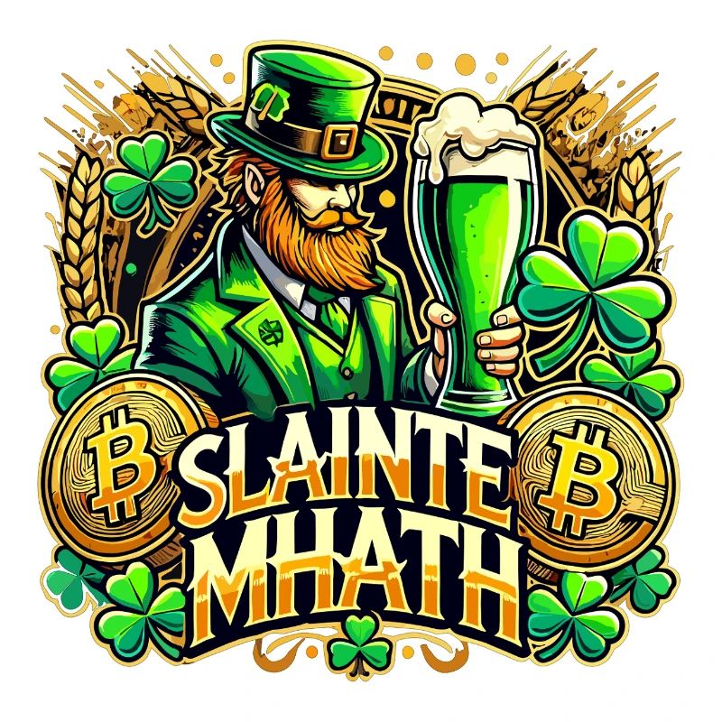 Cadeau Bitcoin de la Saint-Patrick Slainte Mhath
