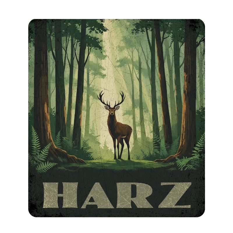 Harz Wald und Hirsch
