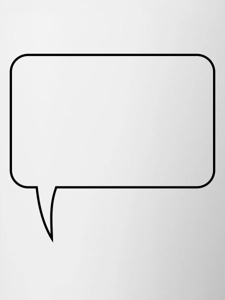 Speech bubble rectangle design
