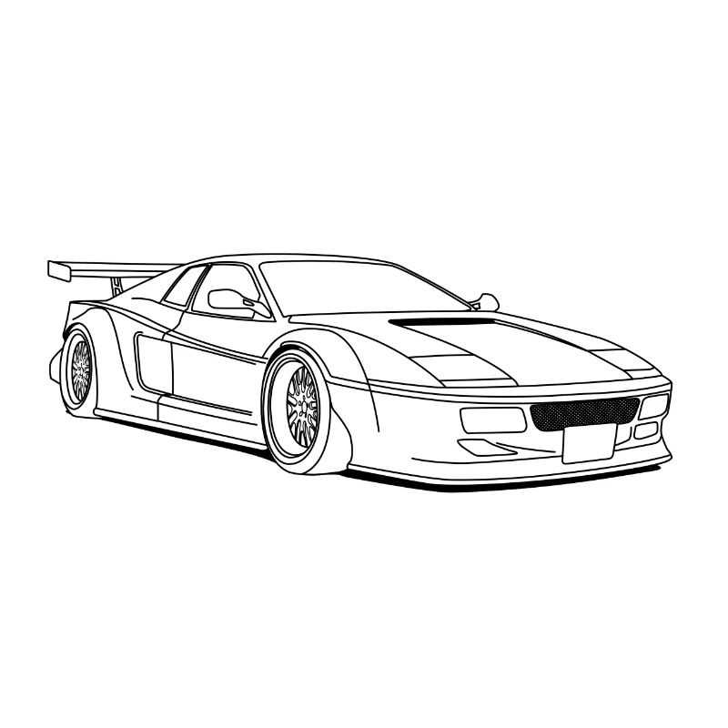 cool car outlines