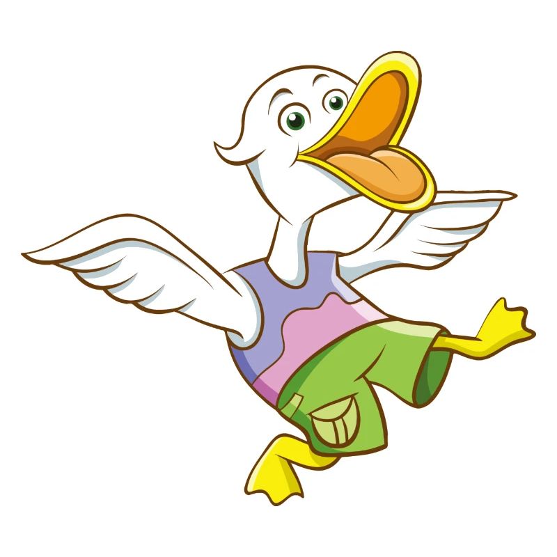 Lustiges Enten Shirt Motiv Comic Stil