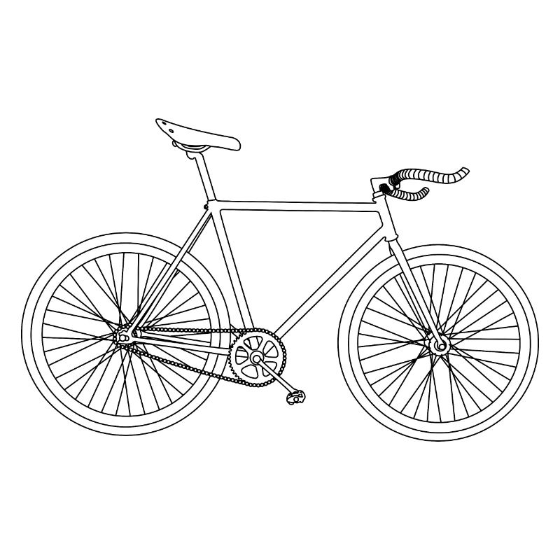 Bicycle silhouette