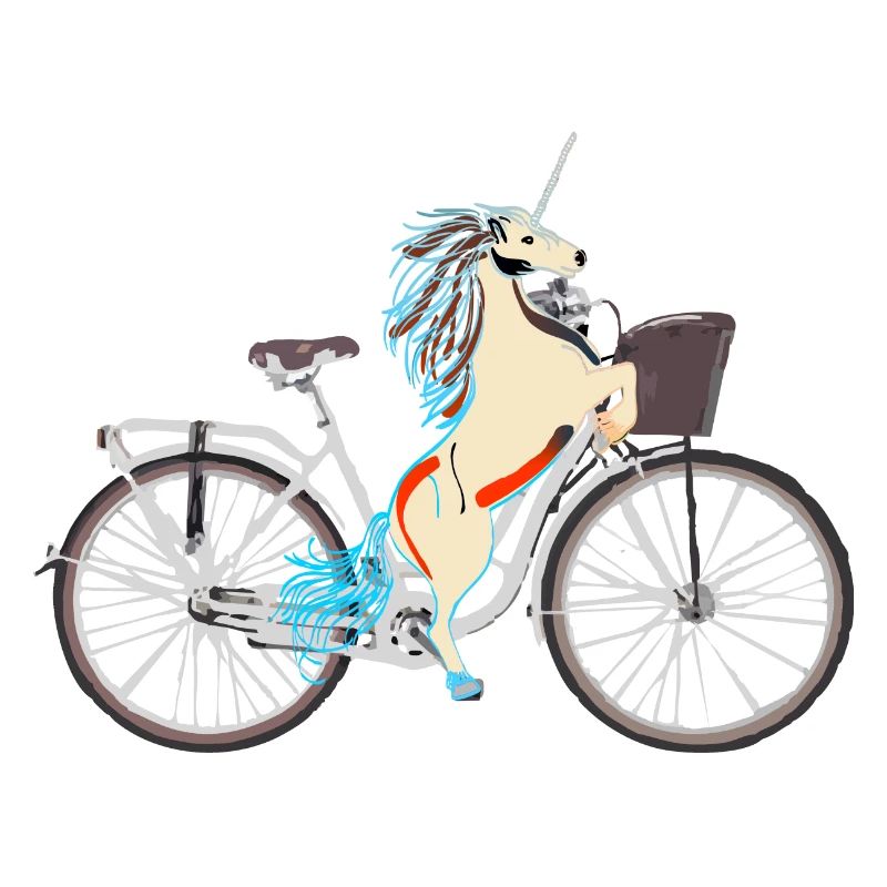 Licorne à vélo