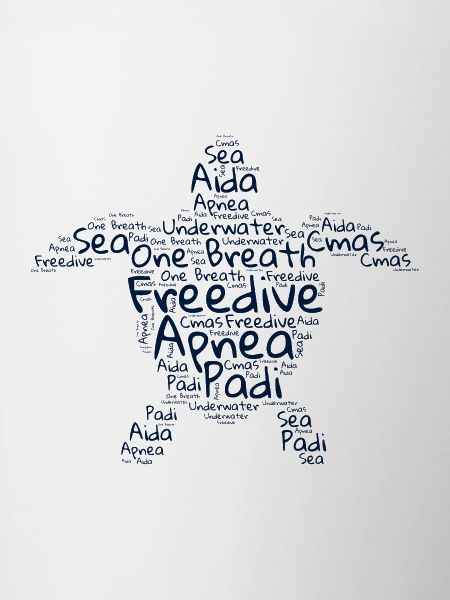 Freedive - Word Cloud Turtle