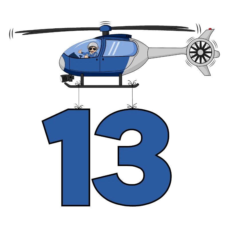 Hubschrauber 13. Geburtstag