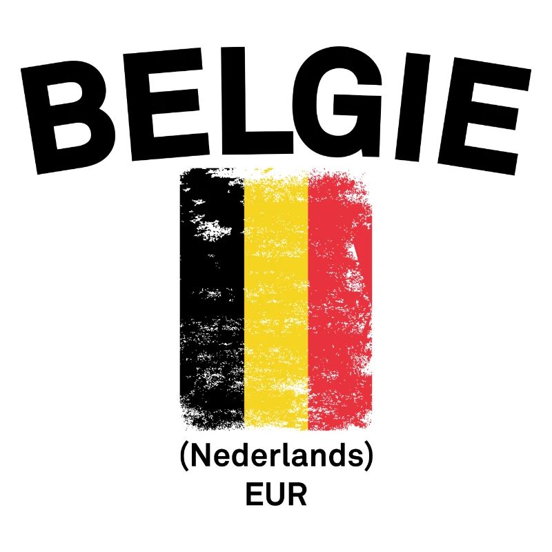Belgian Brush Flag Distressed