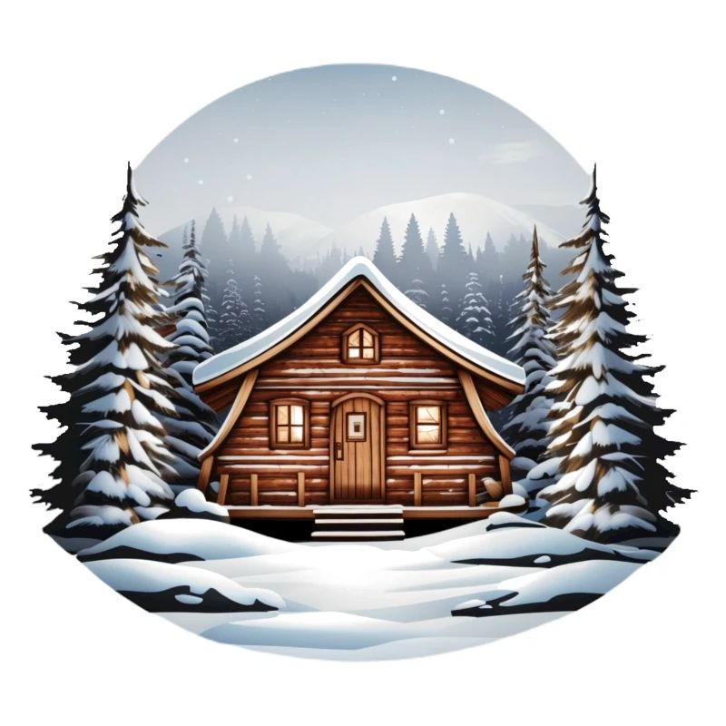 Cabane en bois, cabane de Noël