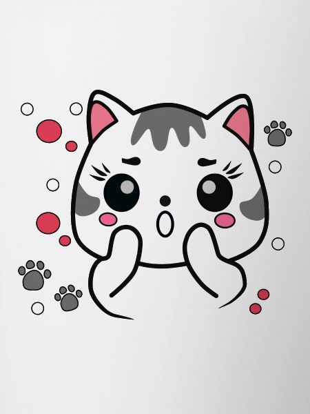 Chat mignon surpris