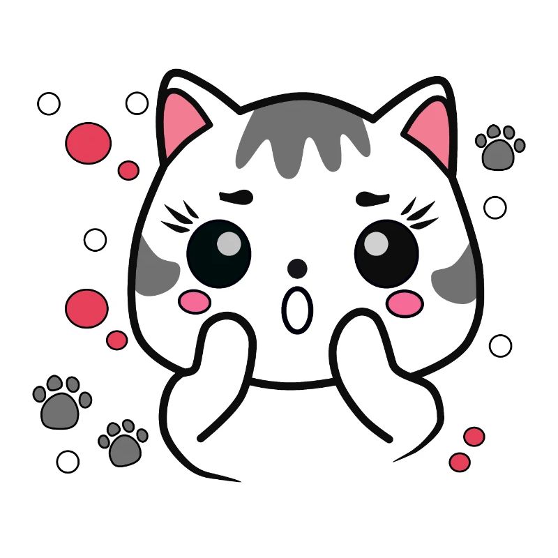 Chat mignon surpris