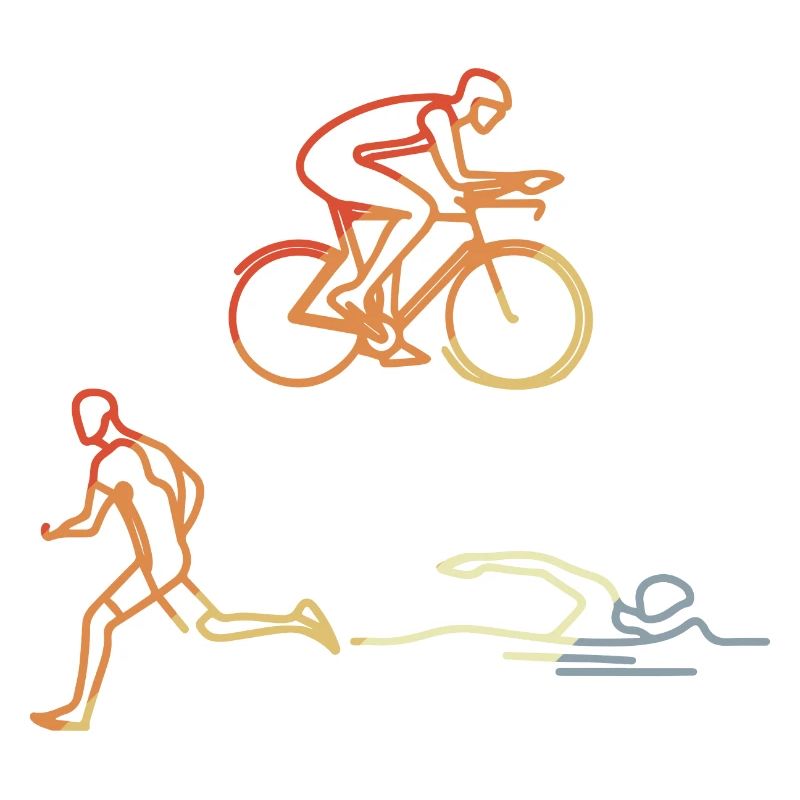 Triathlète vintage