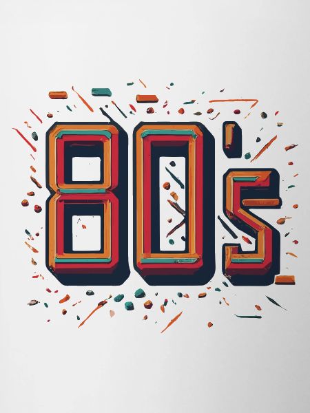 Glowing Neon 80s Design
