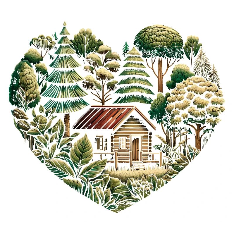 naturverbunden Leben mit einem Tiny House im Wald