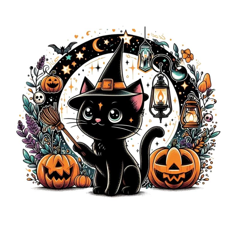 Spooky kitty Halloween 3