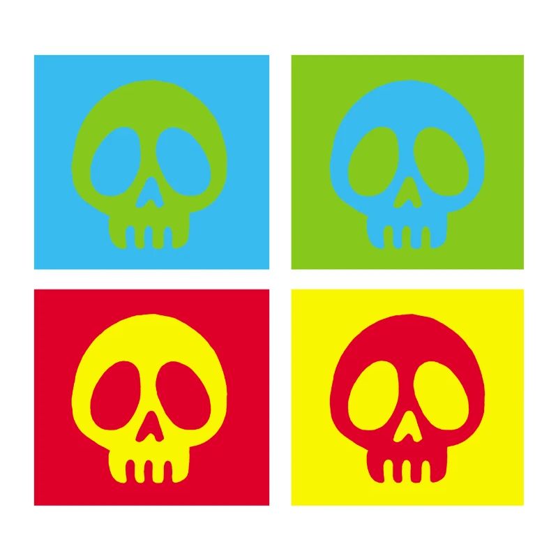 Pop-Art-Manga-Totenkopf