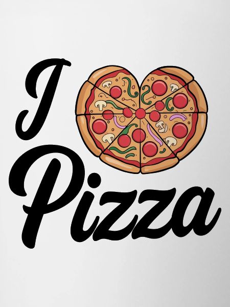 I Love Pizza Heart