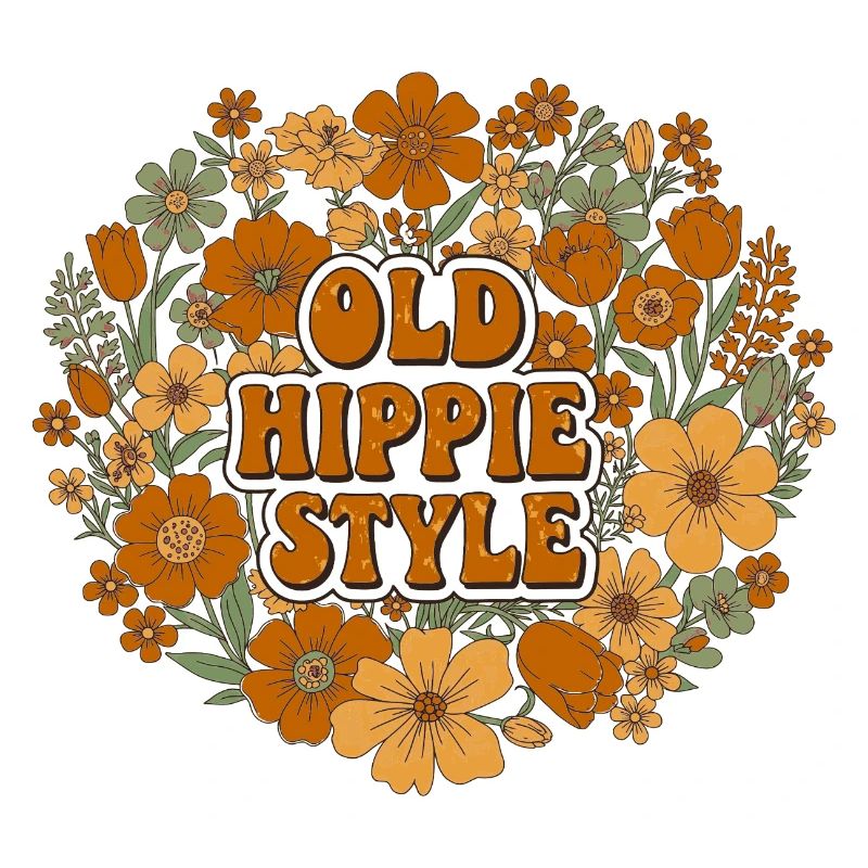 Old Hippe Style als Flower Power 70er