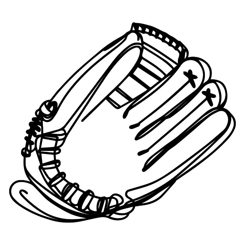 Baseball Glove Drawing