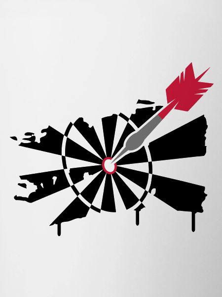 A dartboard with dart