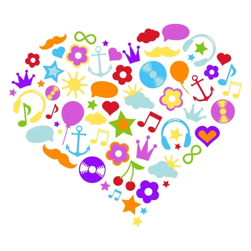 colorful heart