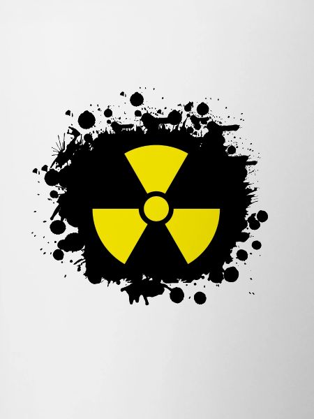 Yellow / yellow Radioactive, radioactivity symbol