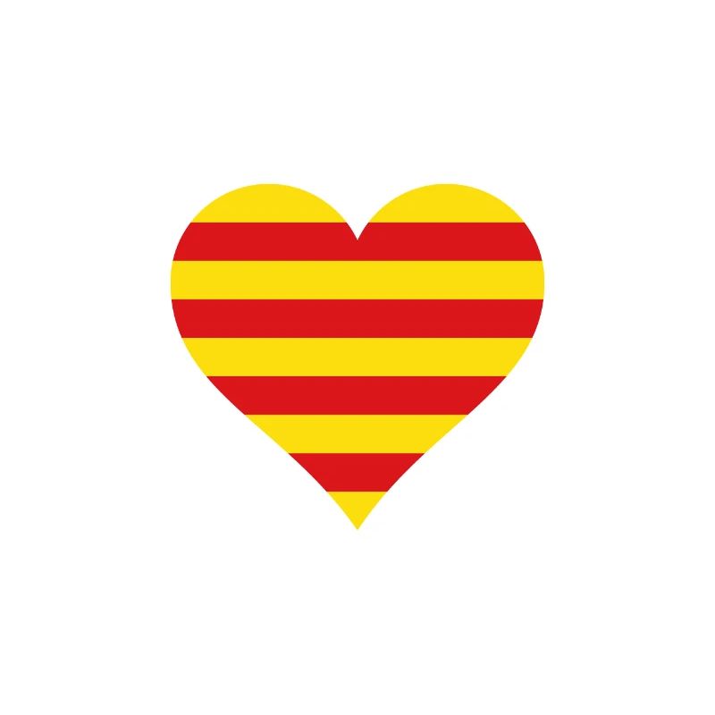 Catalogne Drapeau du coeur catalan drapeau Barcelone