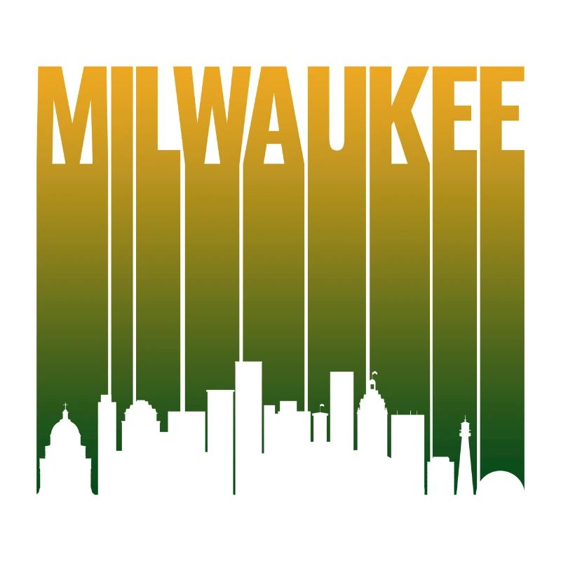 Milwaukee Skyline Gradient