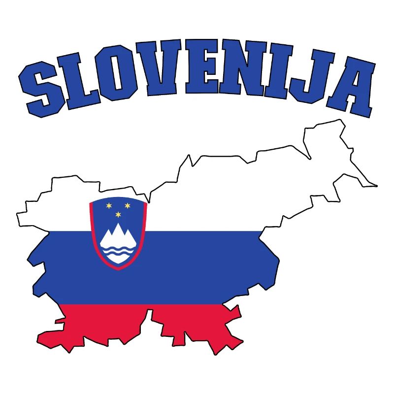 Slovenia Flag Map