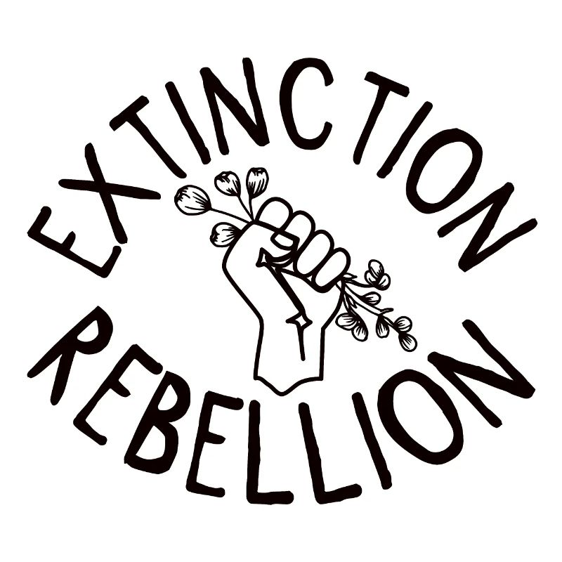 Extinction Rebellion Poing avec Bud