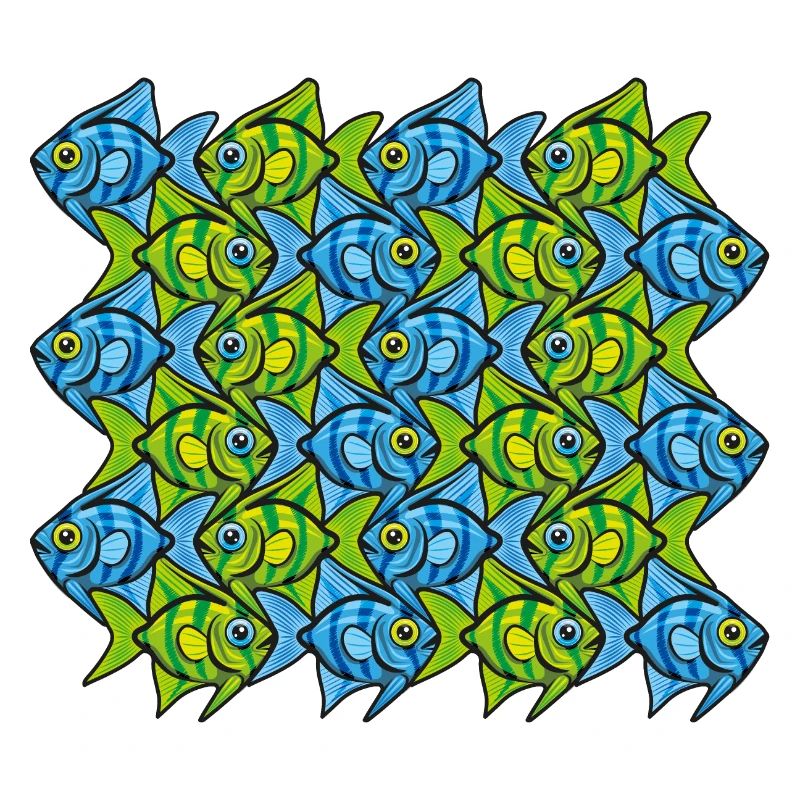 Kaiserfisch-Tessellation II