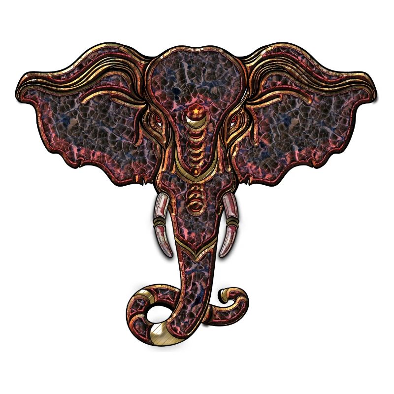 decorative elephant head