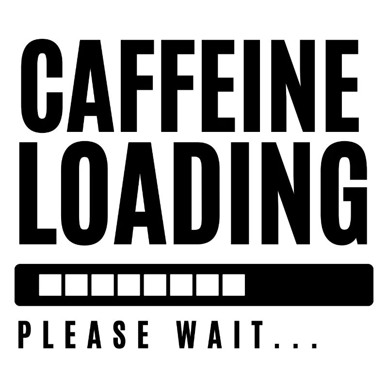 Koffein laden Bitte warten